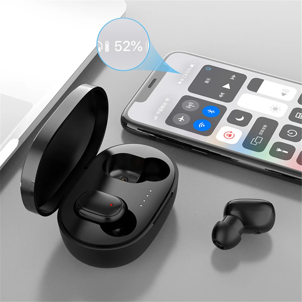 A6S Wireless Bluetooth Earphones Touch Control Sport Headset LED Display Stereo Sound For Mobile Phones