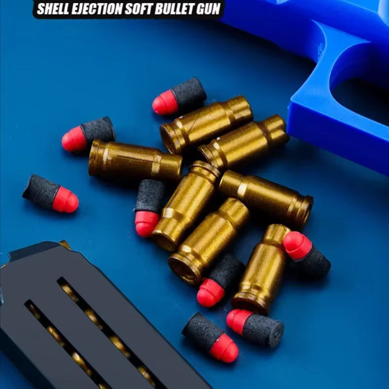 2026 Newest Shell Ejecting Airsoft Pistol Soft Bullet Toy Gun Children Armas Shoot Outdoor Game Boys Gift