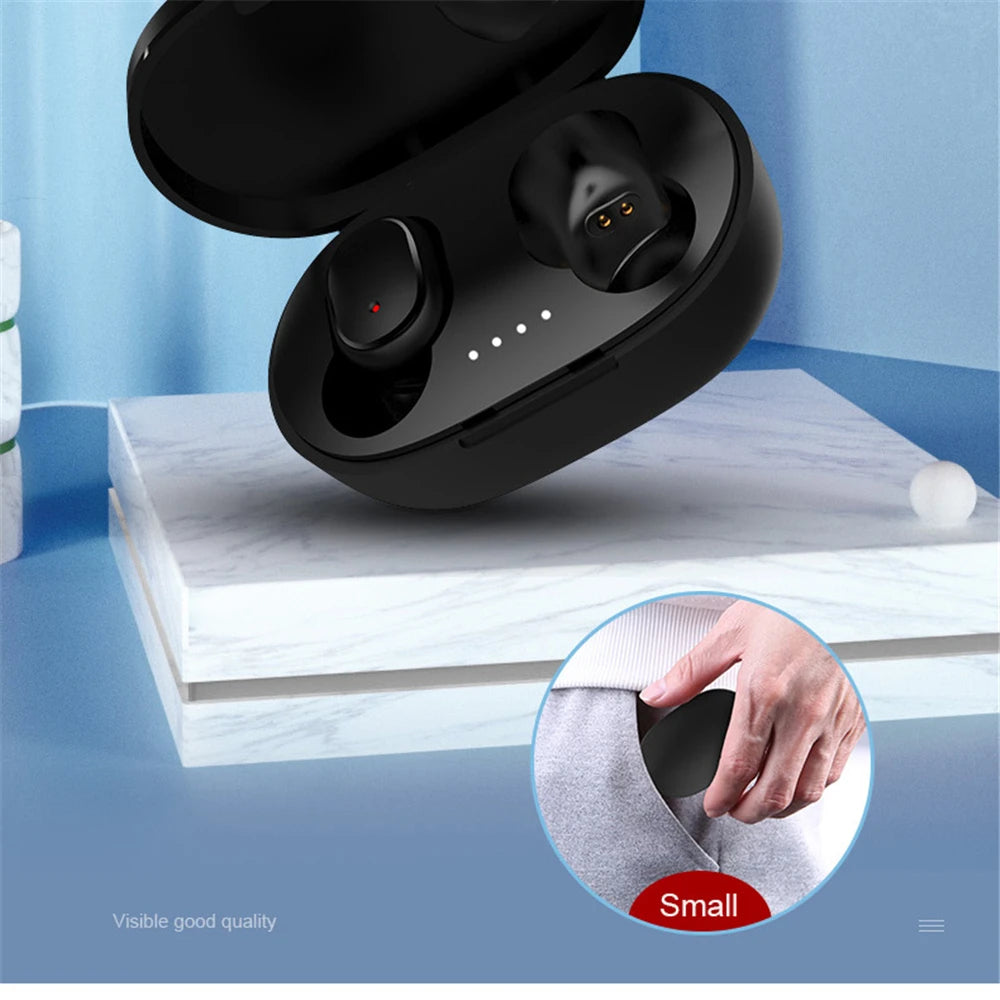 A6S Wireless Bluetooth Earphones Touch Control Sport Headset LED Display Stereo Sound For Mobile Phones