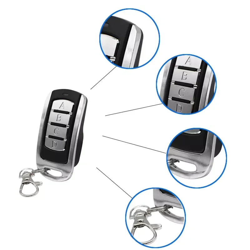 4 In 1 Multifrequency Electronic Gate Controller 280 868MHZ Universal Garage Door Hand Transmitter Portable Key Fob Replacemen