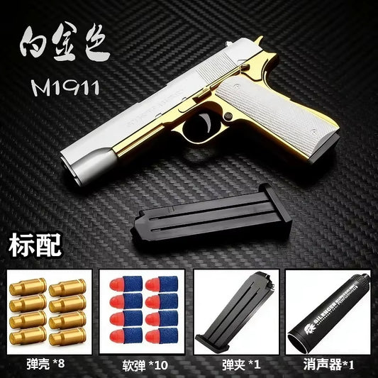 2026 Newest Shell Ejecting Airsoft Pistol Soft Bullet Toy Gun Children Armas Shoot Outdoor Game Boys Gift