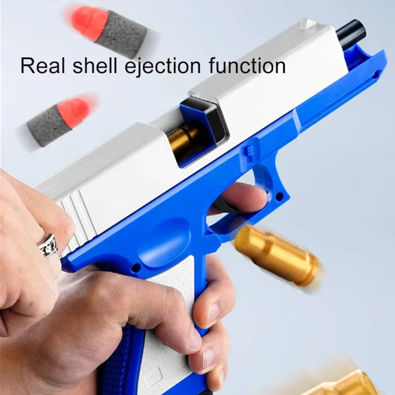 2026 Newest Shell Ejecting Airsoft Pistol Soft Bullet Toy Gun Children Armas Shoot Outdoor Game Boys Gift