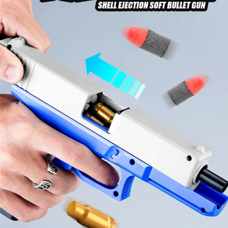 2026 Newest Shell Ejecting Airsoft Pistol Soft Bullet Toy Gun Children Armas Shoot Outdoor Game Boys Gift