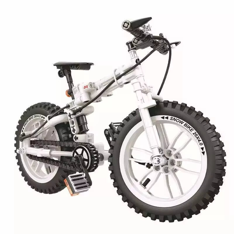 246PCS bicycle mountain bike building block model technology assembly children's educational building toys holiday gifts